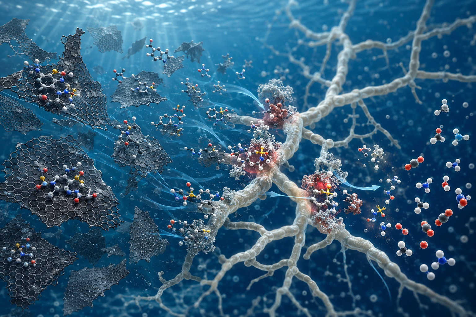 Dispersible reduced graphene oxide enhances the biodegradation of sulfamethoxazole by white rot fungus Phanerochaete chrysosporium相关研究图